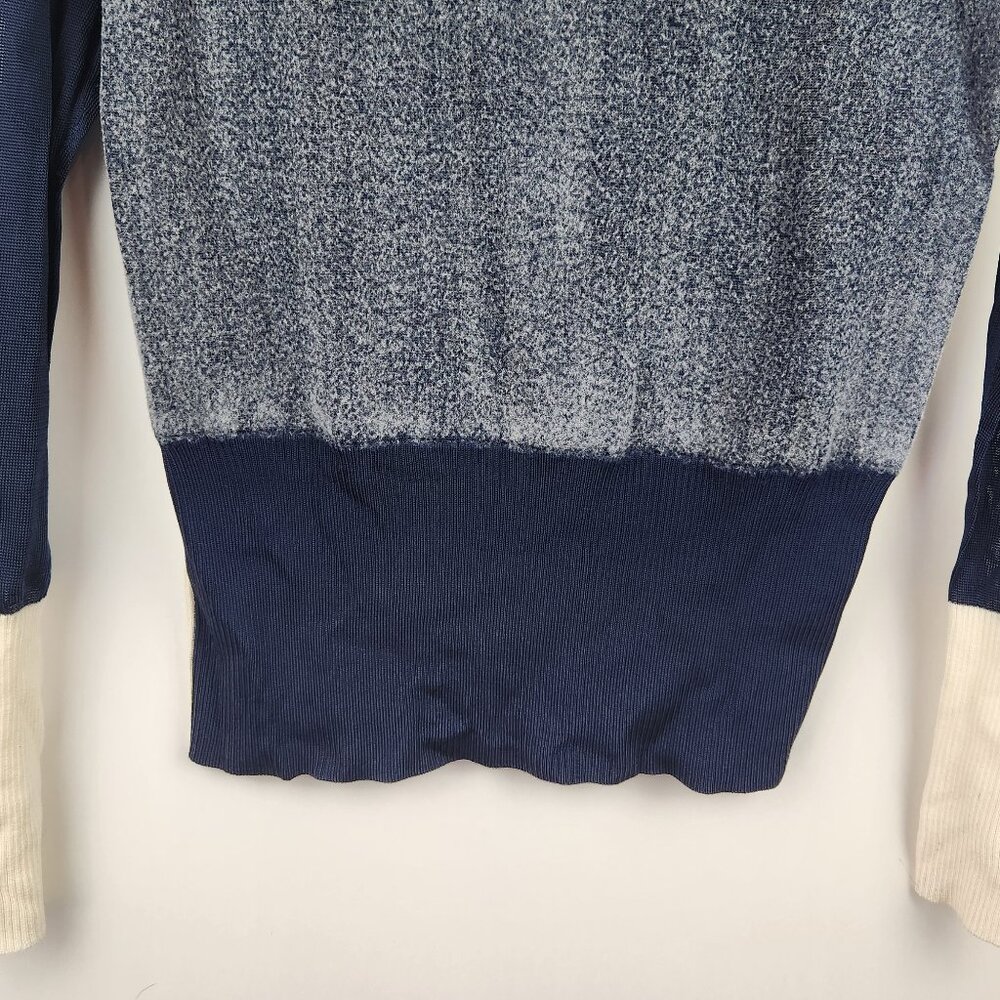 Rag & Bone Wool Blend Colorblock Mixed Media Knit Crewneck Sweater sz S - Picture 4 of 10